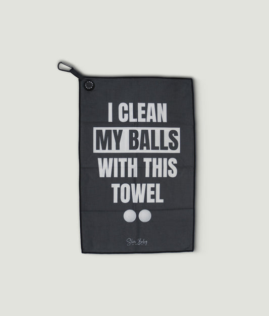 Golf Towel - I Clean My Balls With This Towel