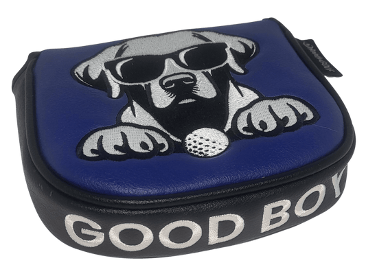 L.A.B. DF3 Embroidered Center-Shafted Putter Cover by ReadyGOLF - Black Lab - Good Boy