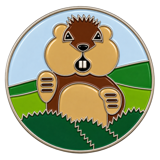 Dancing Gopher Golf Ball Marker & Hat Clip by ReadyGOLF