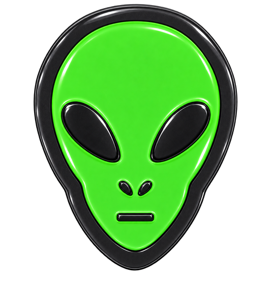 Green Alien Ball Marker & Hat Clip by ReadyGOLF