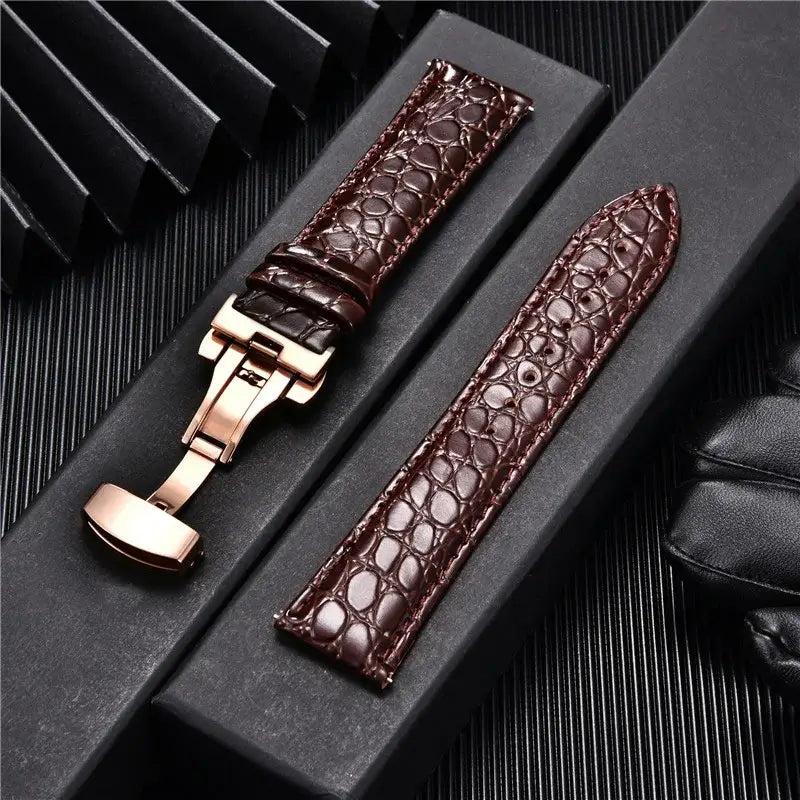 Ticwatch Crocodile Pattern Leather Band - Rugged and Durable