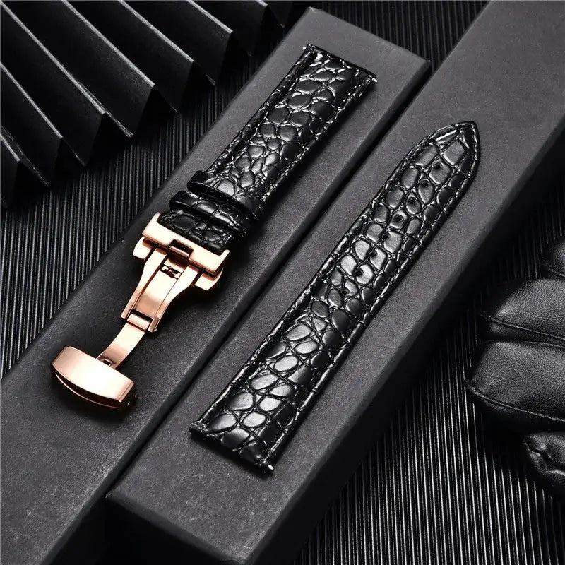 Ticwatch Crocodile Pattern Leather Band - Rugged and Durable
