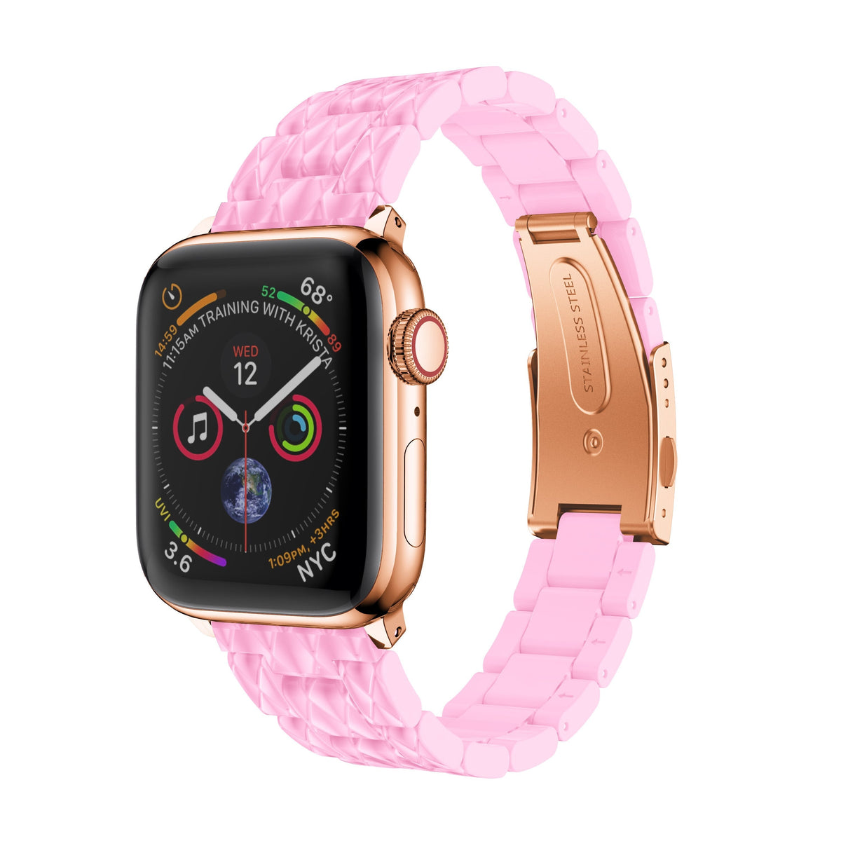 Resin Watchband Strap For Apple Watch Band Series 11/10/9/8/7/6/5/4/ SE / Ultra 1/2/3