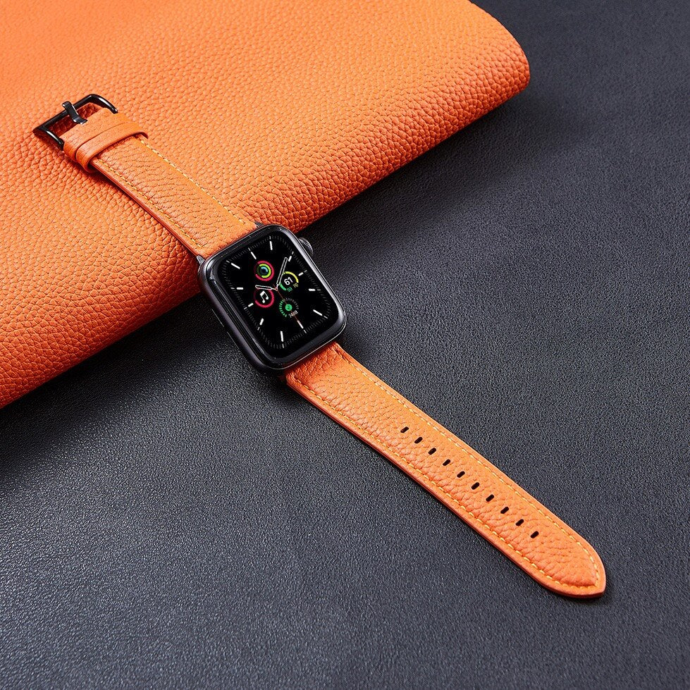 Genuine Leather Loop Apple Watch Band Series 11/10/9/8/7/6/5/4/ SE / Ultra 1/2/3