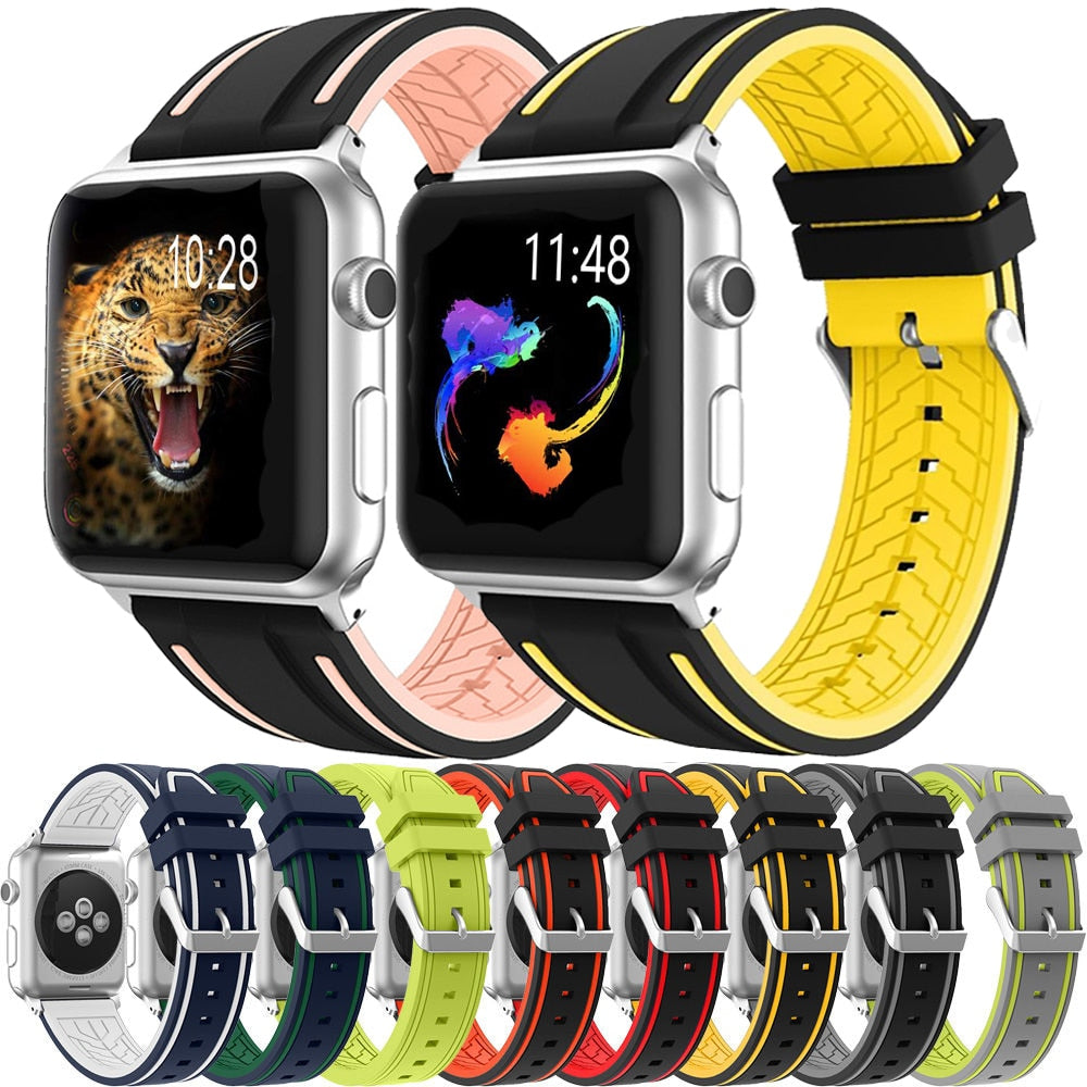 Sport Soft Silicone Strap For Apple Watch - Comfort & Style