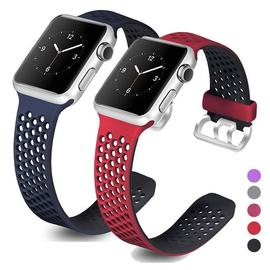 Silicone Apple Watch Band Series 11/10/9/8/7/6/5/4/ SE / Ultra 1/2/3