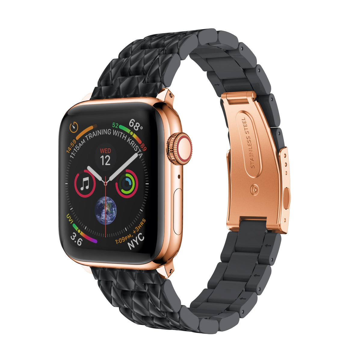 Resin Watchband Strap For Apple Watch Band Series 11/10/9/8/7/6/5/4/ SE / Ultra 1/2/3
