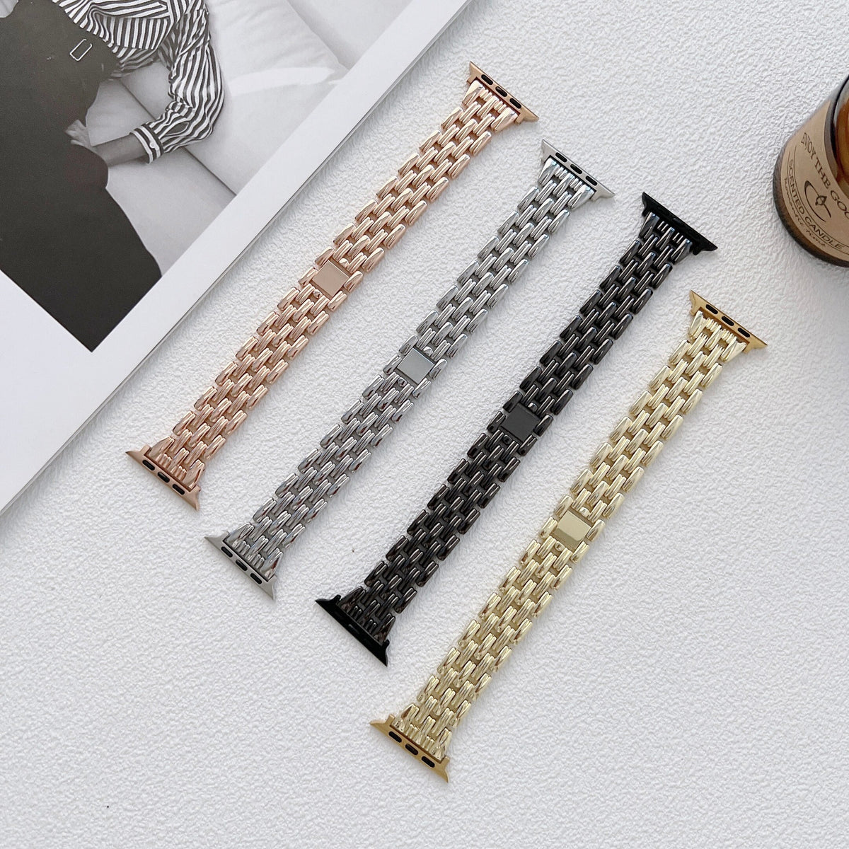 Stainless Steel Luxury Band for Apple Watch – Series 1–11 & Ultra