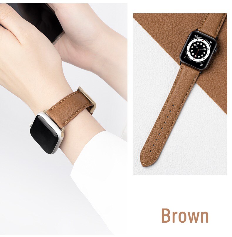 Genuine Leather Loop Apple Watch Band Series 11/10/9/8/7/6/5/4/ SE / Ultra 1/2/3