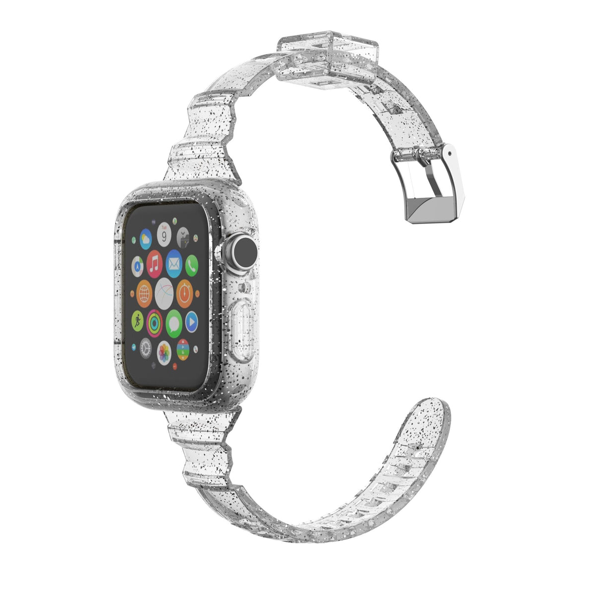 Silicon Apple Watch Band + Case Series 9/8/7/6/5/4/3/2/1 SE