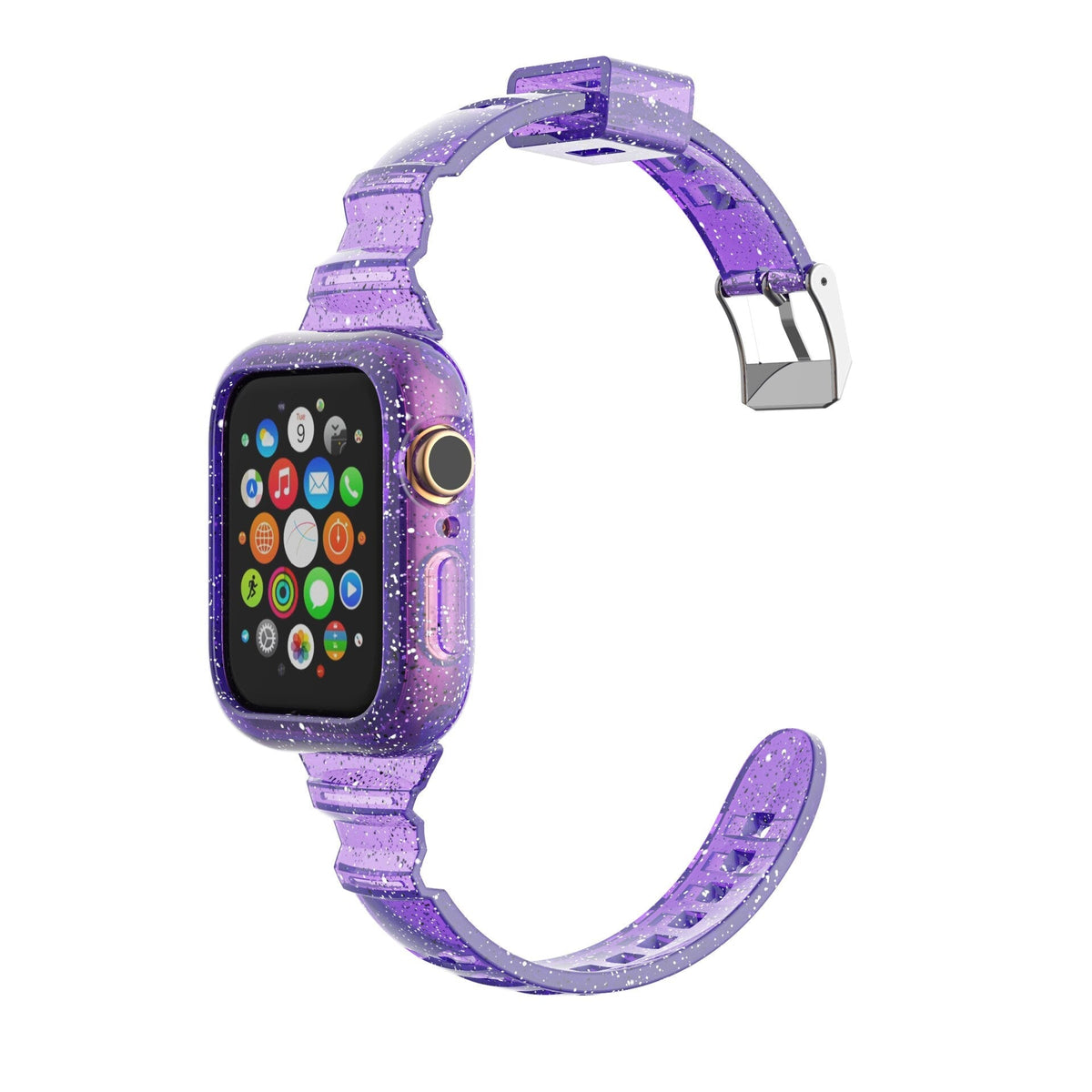 Silicon Apple Watch Band + Case Series 9/8/7/6/5/4/3/2/1 SE