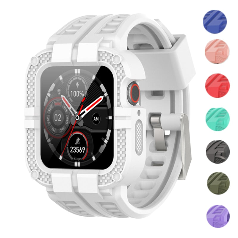 Silicone Apple Band+Case 38/40/41 MM - 42/44/45 MM