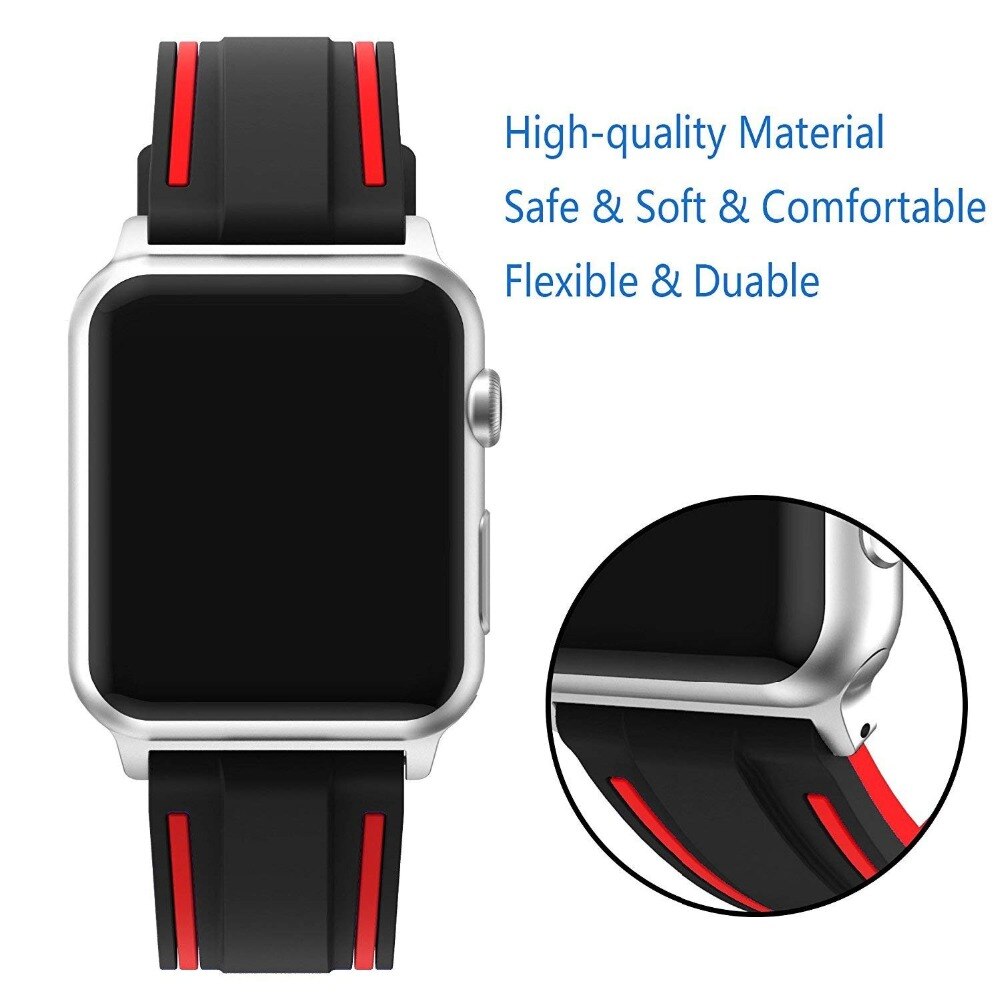 Sport Soft Silicone Strap For Apple Watch - Comfort & Style