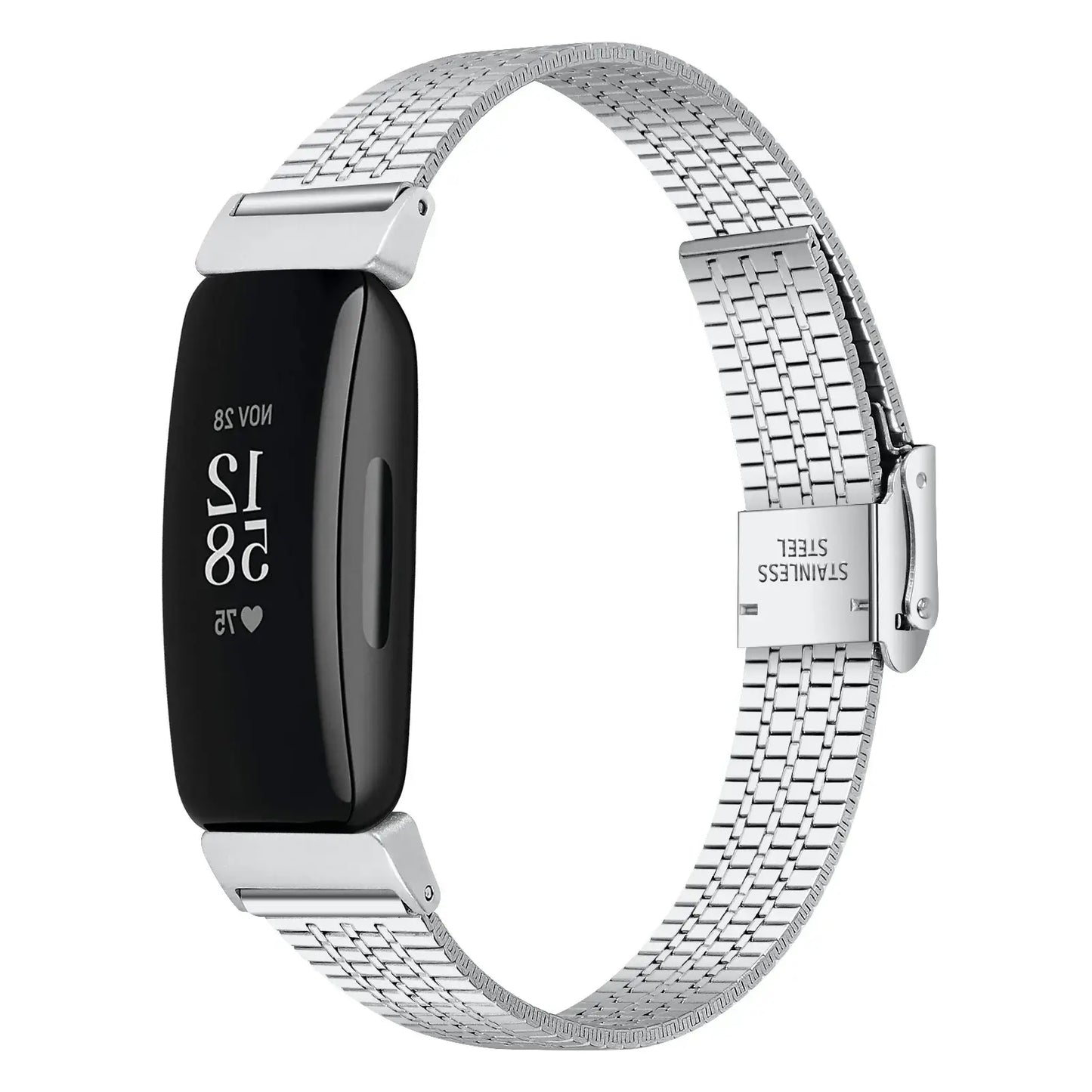 Fitbit Inspire 2, 1  Steel Band - Durable Metal Strap