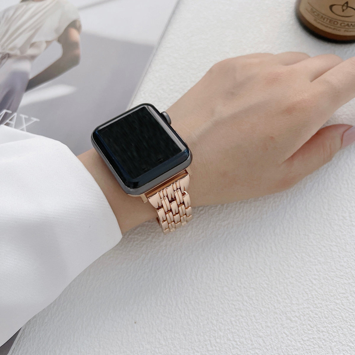 Stainless Steel Luxury Band for Apple Watch – Series 1–11 & Ultra