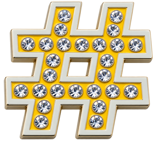 Hashtag Crystal Ball Marker & Hat Clip by ReadyGOLF