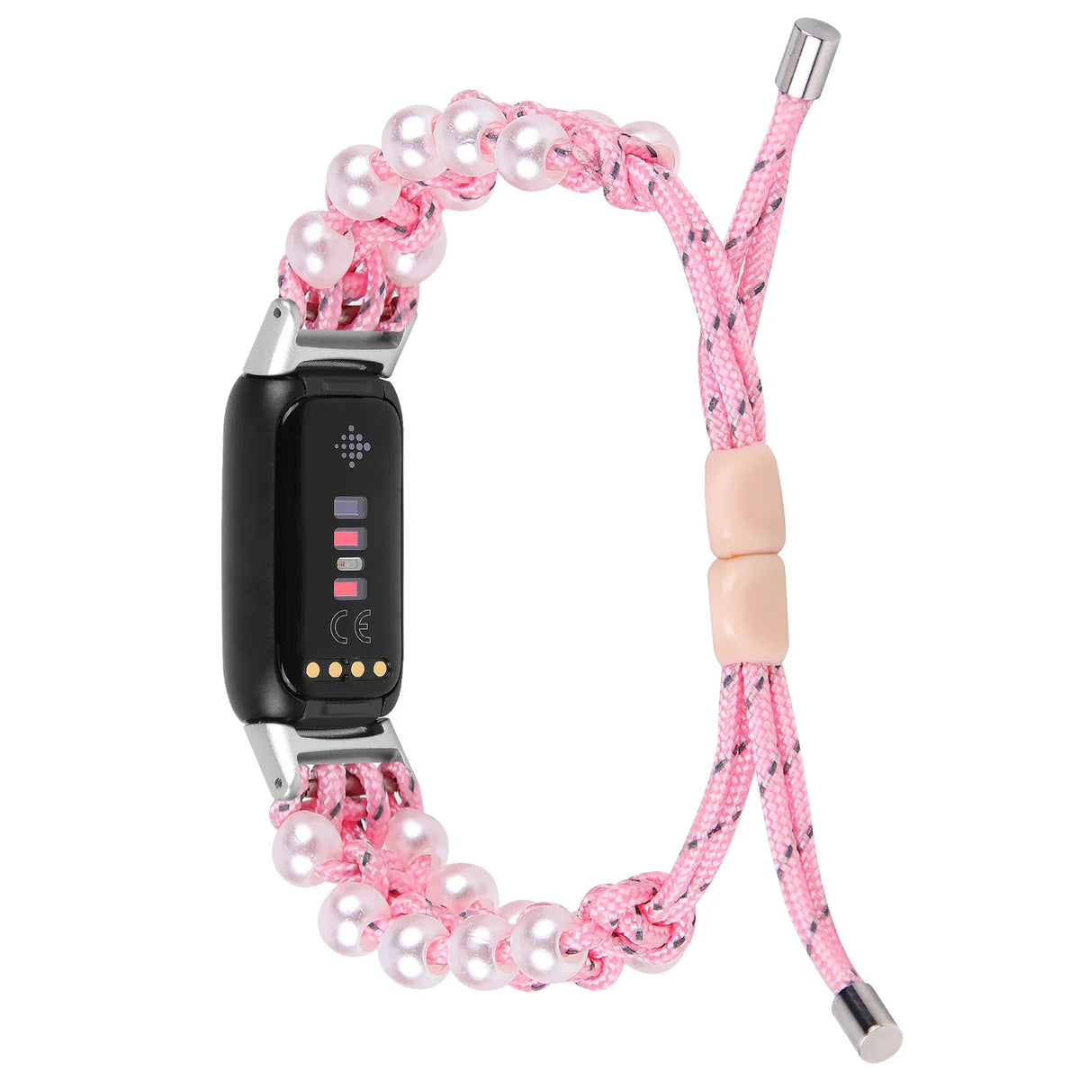 Fitbit Luxe Braided Rope Band with Pearl-Style Beads