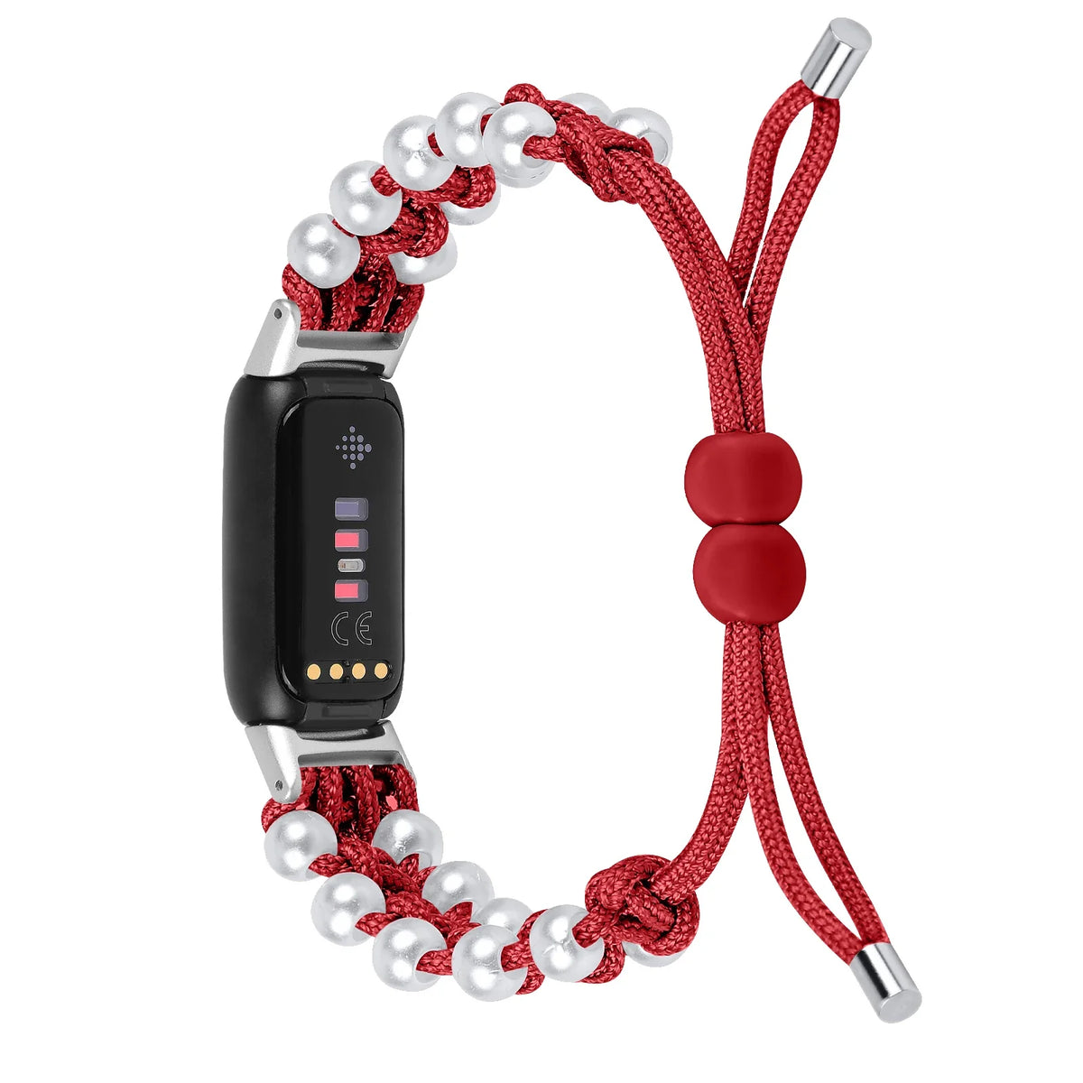 Fitbit Luxe Braided Rope Band with Pearl-Style Beads