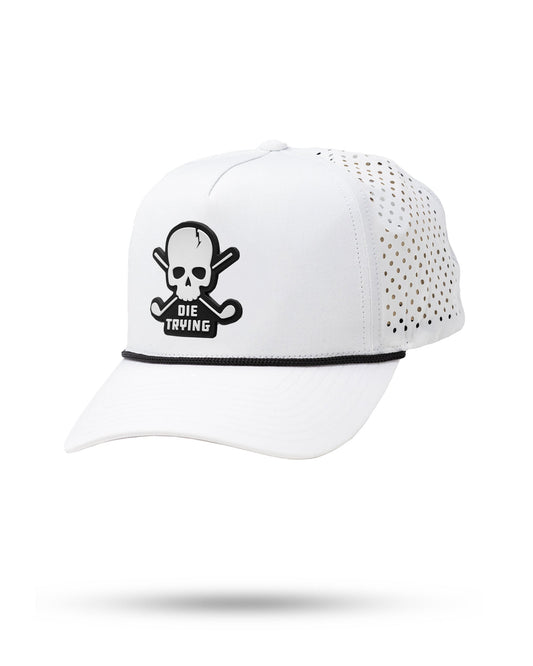 Perforated Rope Hat - Die Trying - White