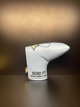 Load image into Gallery viewer, Blue Paper Airplane SEND IT! Headcover

