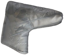 Load image into Gallery viewer, Swag Golf Collectors Club Silver Pixel King Blade Putter Headcover
