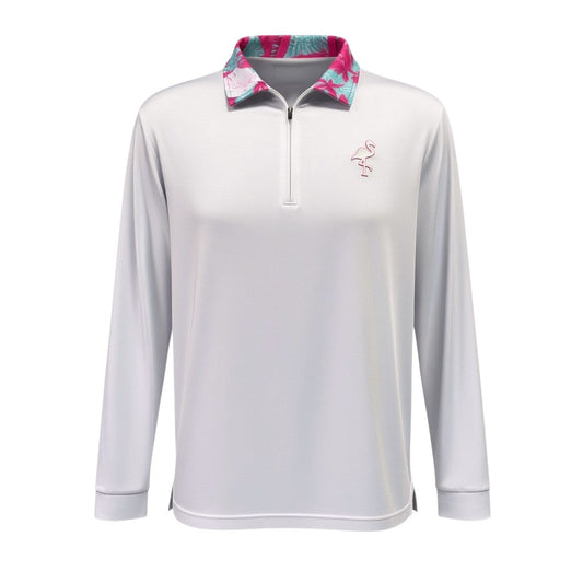 Elephant meets Flamingo Performance Quarter Zip | Lightweight Unisex Moisture-Wicking Golf Pullover