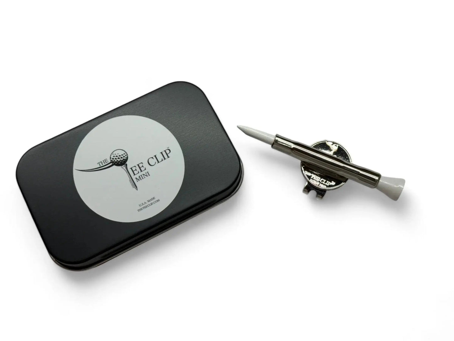 The Tee Clip® MINI: USA Made | Magnetic Golf Multi Tool - Golf Tee Holder, Ball Marker, Putting Alignment & Divot Repair
