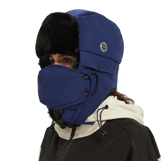 LITEGUEST Heated Trapper Hat | Heated Winter Hat with Face Cover