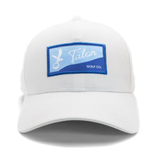 Load image into Gallery viewer, &quot;Fade to Blue&quot; White Talon Performance Hat w/ Split Logo
