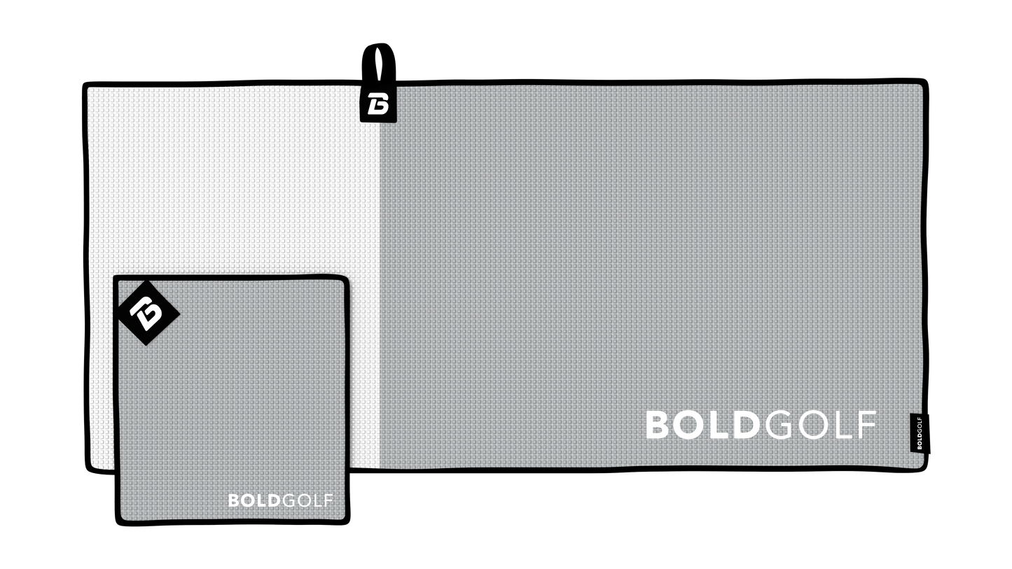 The Classic - Two-Tone Magnetic Golf Towel Set