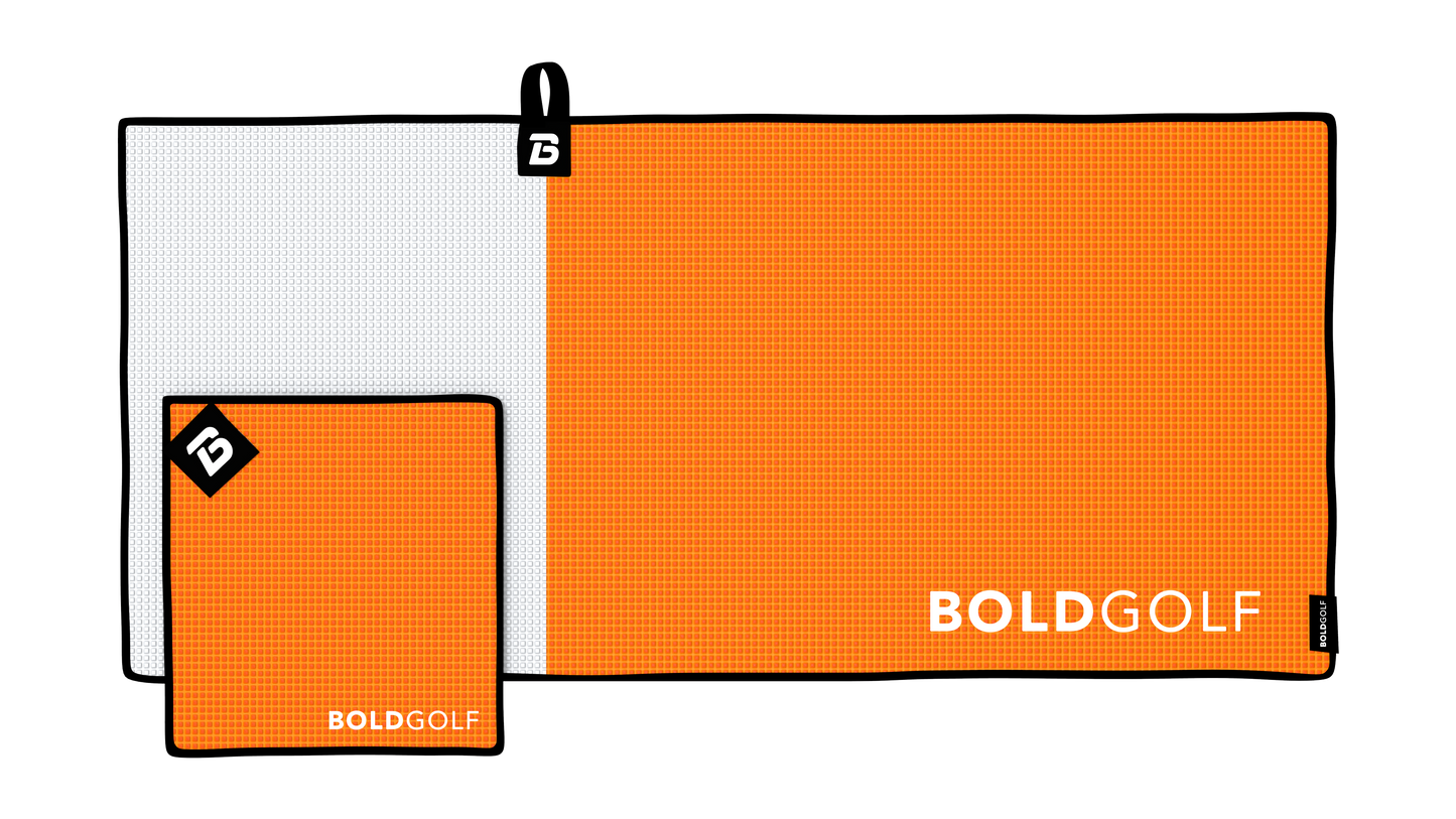The Classic - Two-Tone Magnetic Golf Towel Set