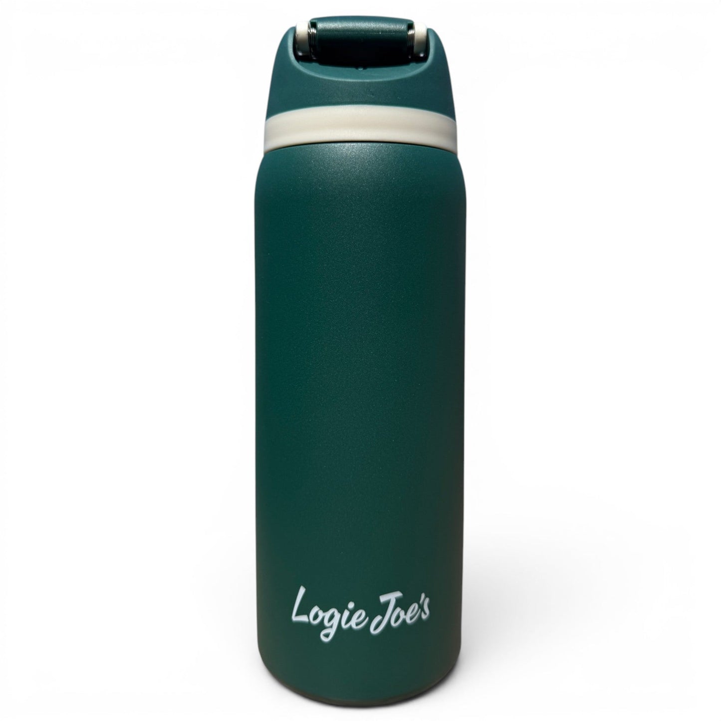 Hydration Bottle – The Longhorn | 32oz Insulated Stainless Steel | Flip Straw Lid w/ Handle