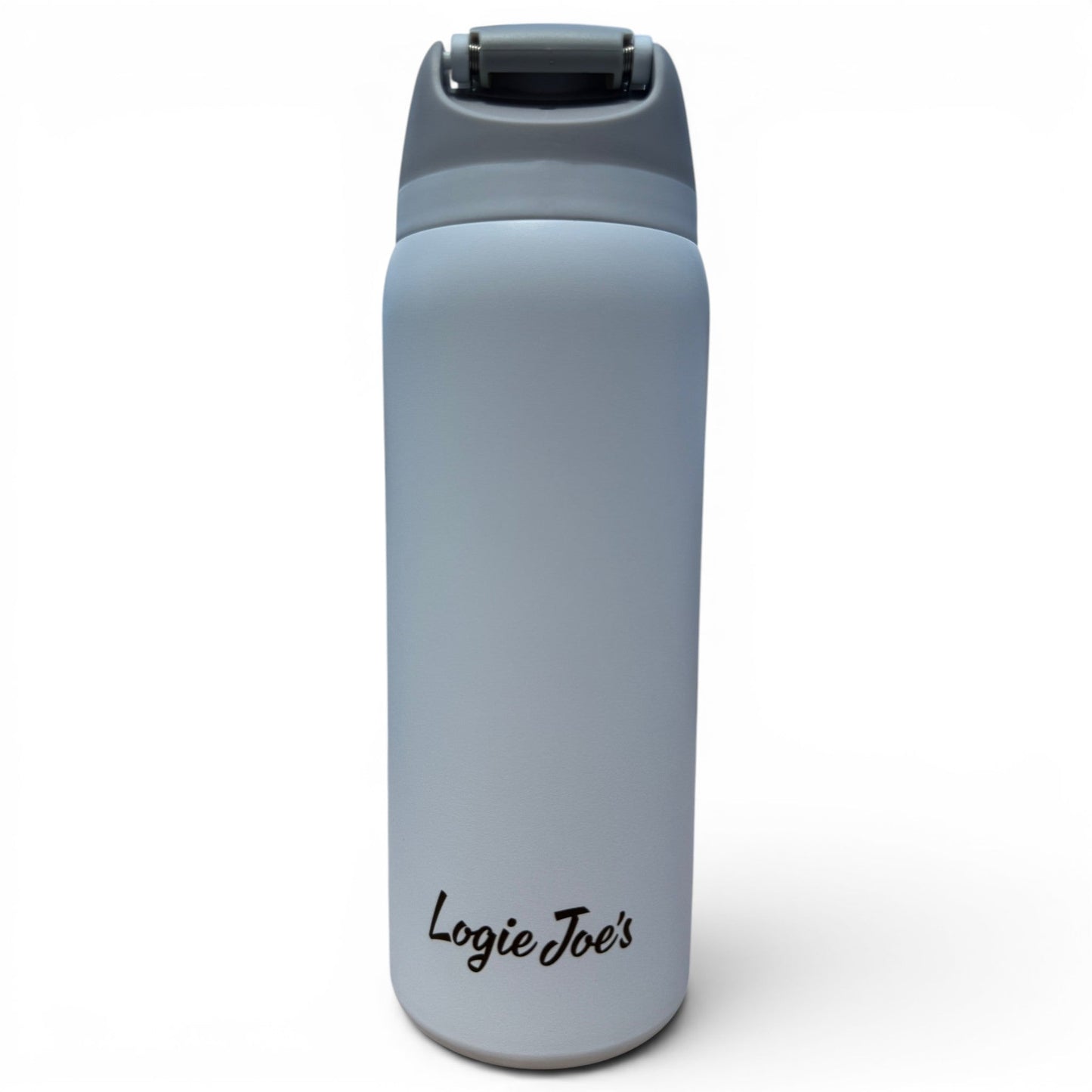 Hydration Bottle – Astronaut Walker (White Out) | 32oz Insulated Stainless Steel | Flip Straw Lid w/ Handle
