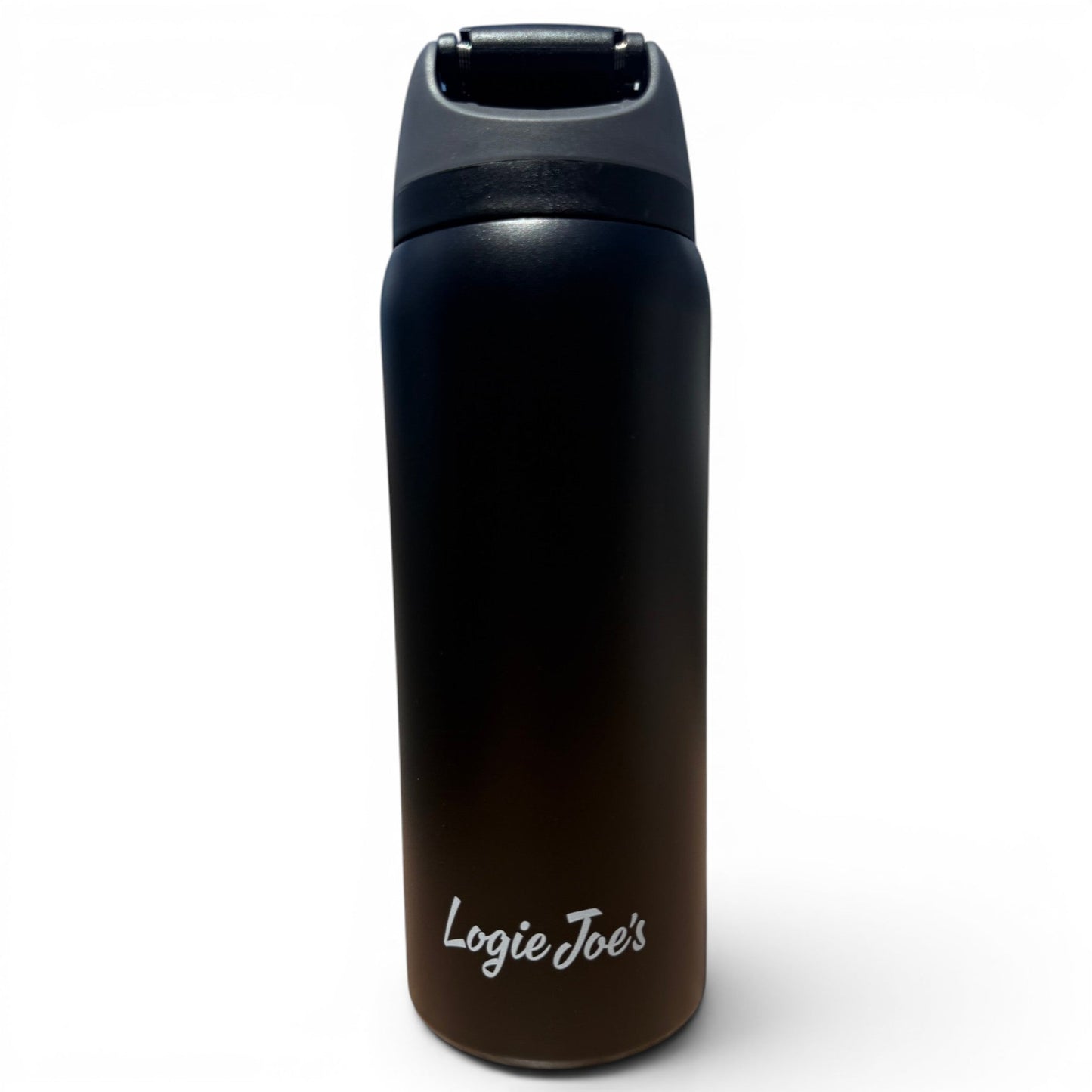 Hydration Bottle – Astronaut Walker (Black Out) | 32oz Insulated Stainless Steel | Flip Straw Lid w/ Handle