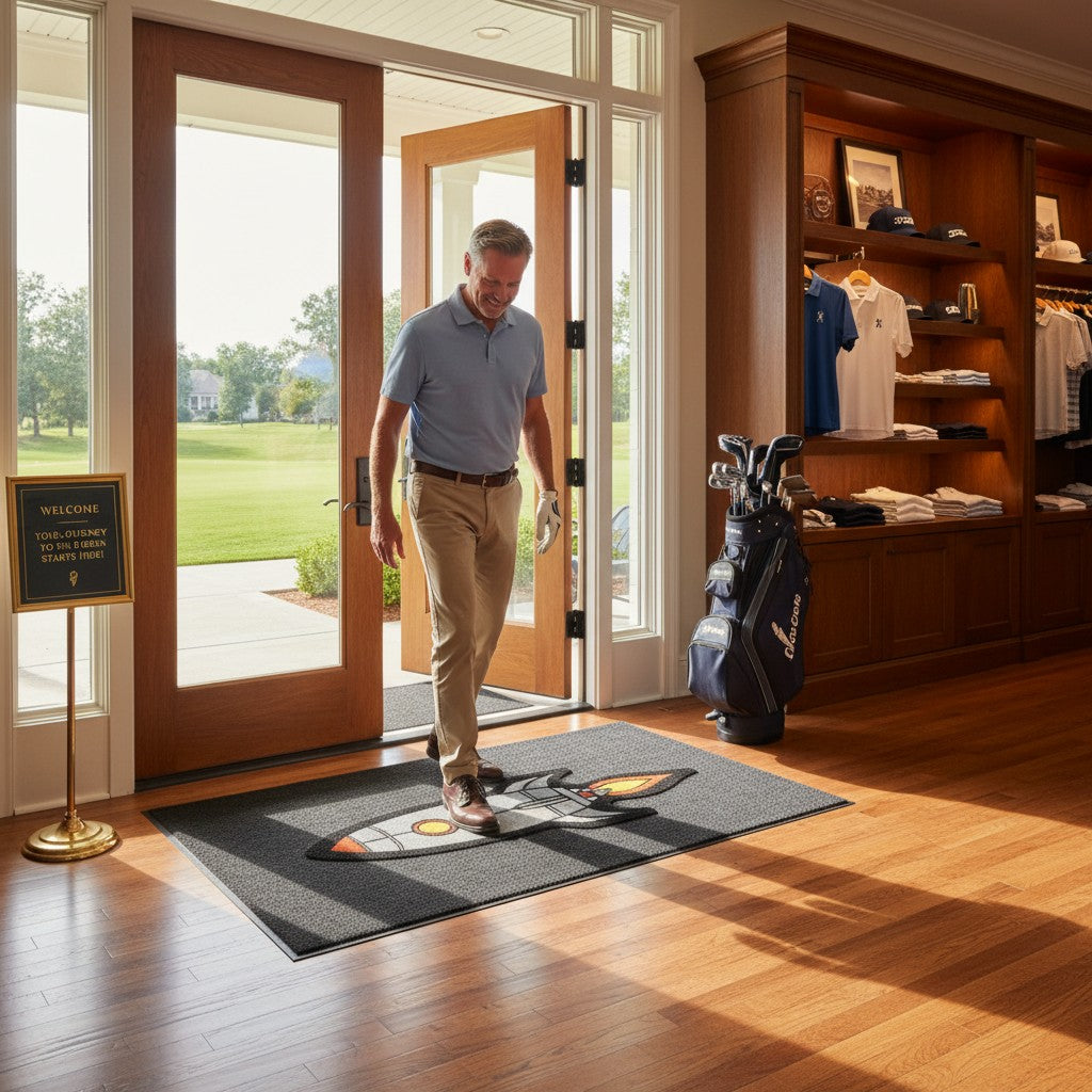 Pocket Rocket | Golf Shop Mat | Cart Accessory