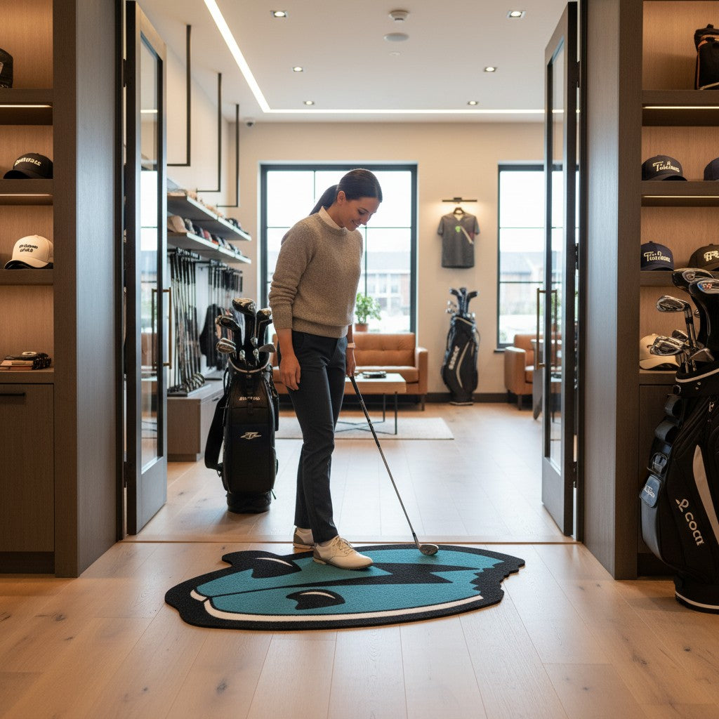 Shark Bite | Golf Shop Mat | Cart Accessory