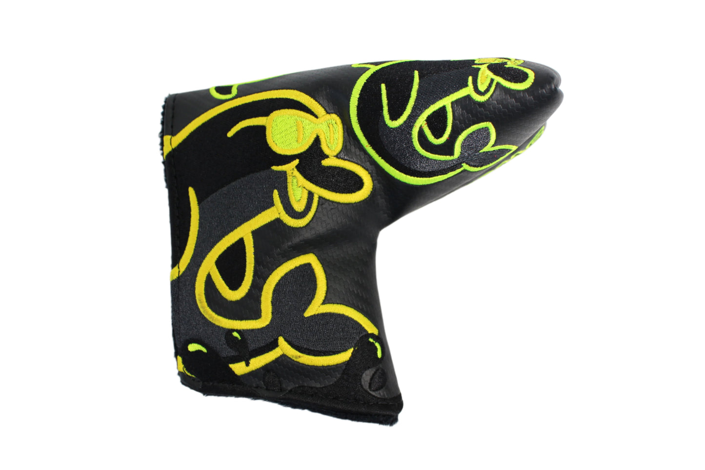 Swag Golf - Flipper Yellow Buy Low Sell High *opened, no bag* Blade Putter Headcover
