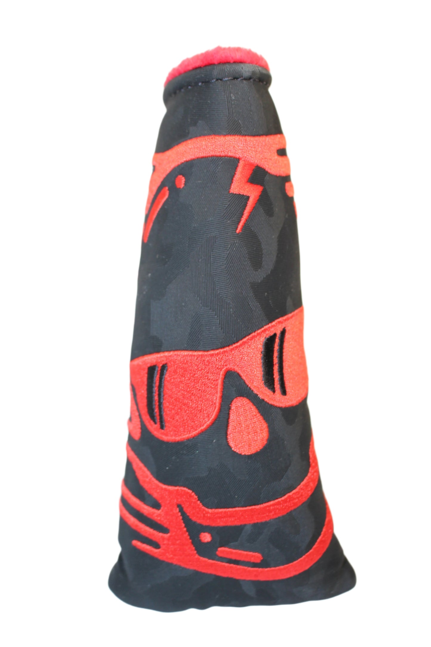 Swag Golf - Melting Skull Black & Red *opened* Blade Putter Headcover