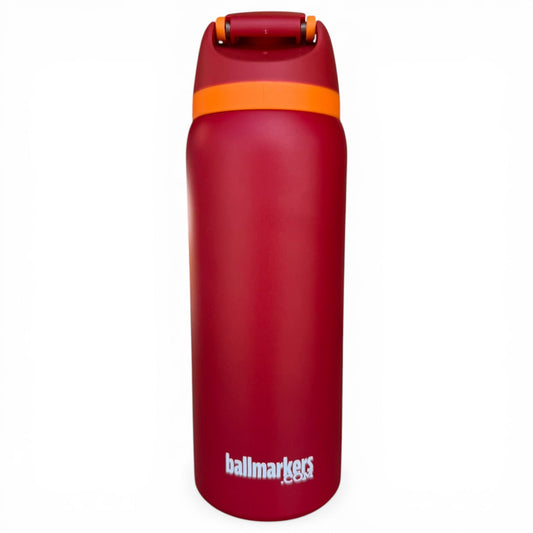 Hydration Bottle – Parrot Patrol | 32oz Insulated Stainless Steel | Flip Straw Lid w/ Handle