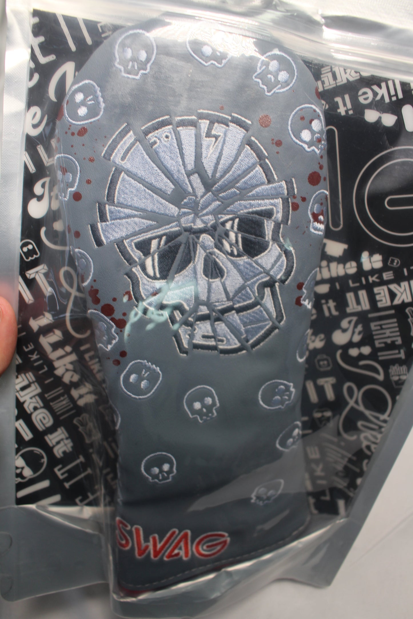 Swag Golf - Shatter Skull Grey Fairway Wood Headcover