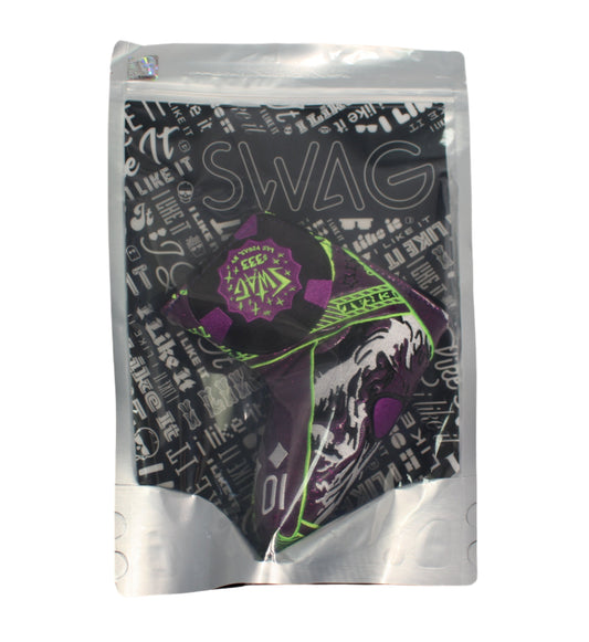 Swag Golf - Las Vegas Yeti $333 Purple and Neon Green Blade Putter Headcover