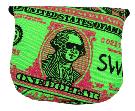 Swag Golf - Almighty Dollar 5.0 Washington Mallet Putter Headcover *opened, no bag*