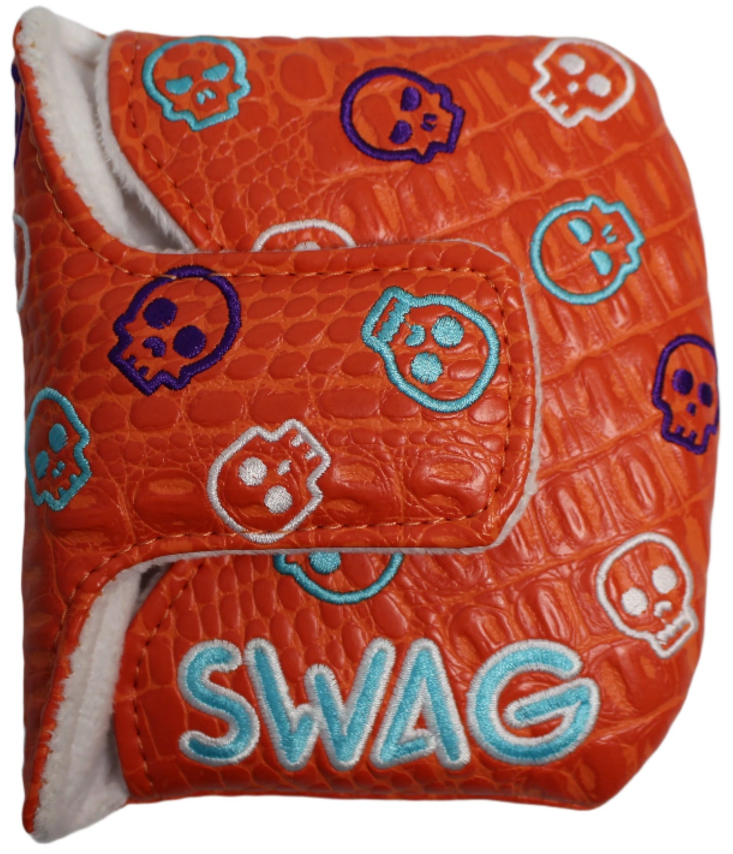 Swag Golf - Skulls Orange/Pink/Blue Mallet Putter Headcover *opened, no bag*