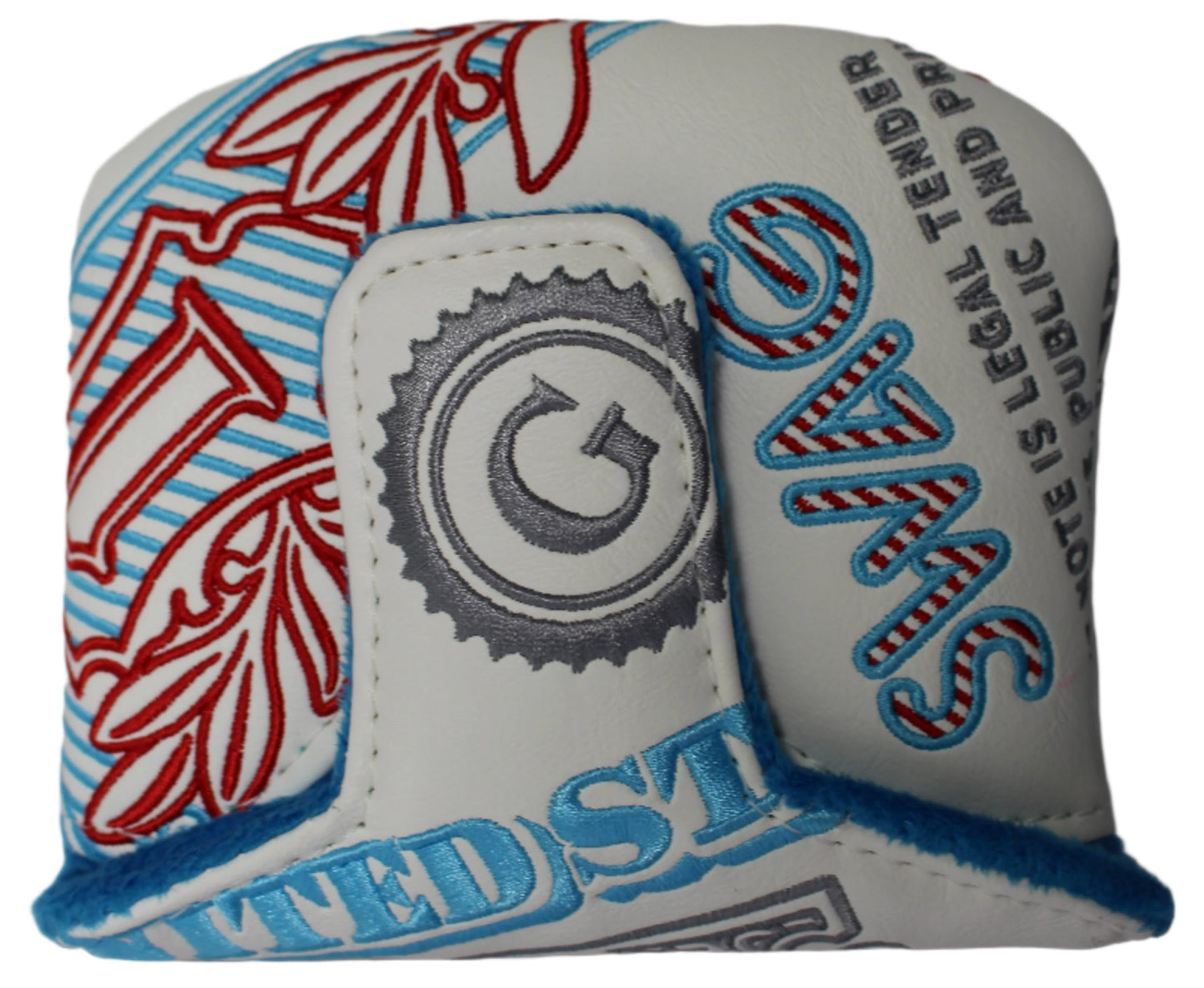 Swag Golf -  Gigantic George White Starter Box Mallet Putter Headcover *opened, no bag*