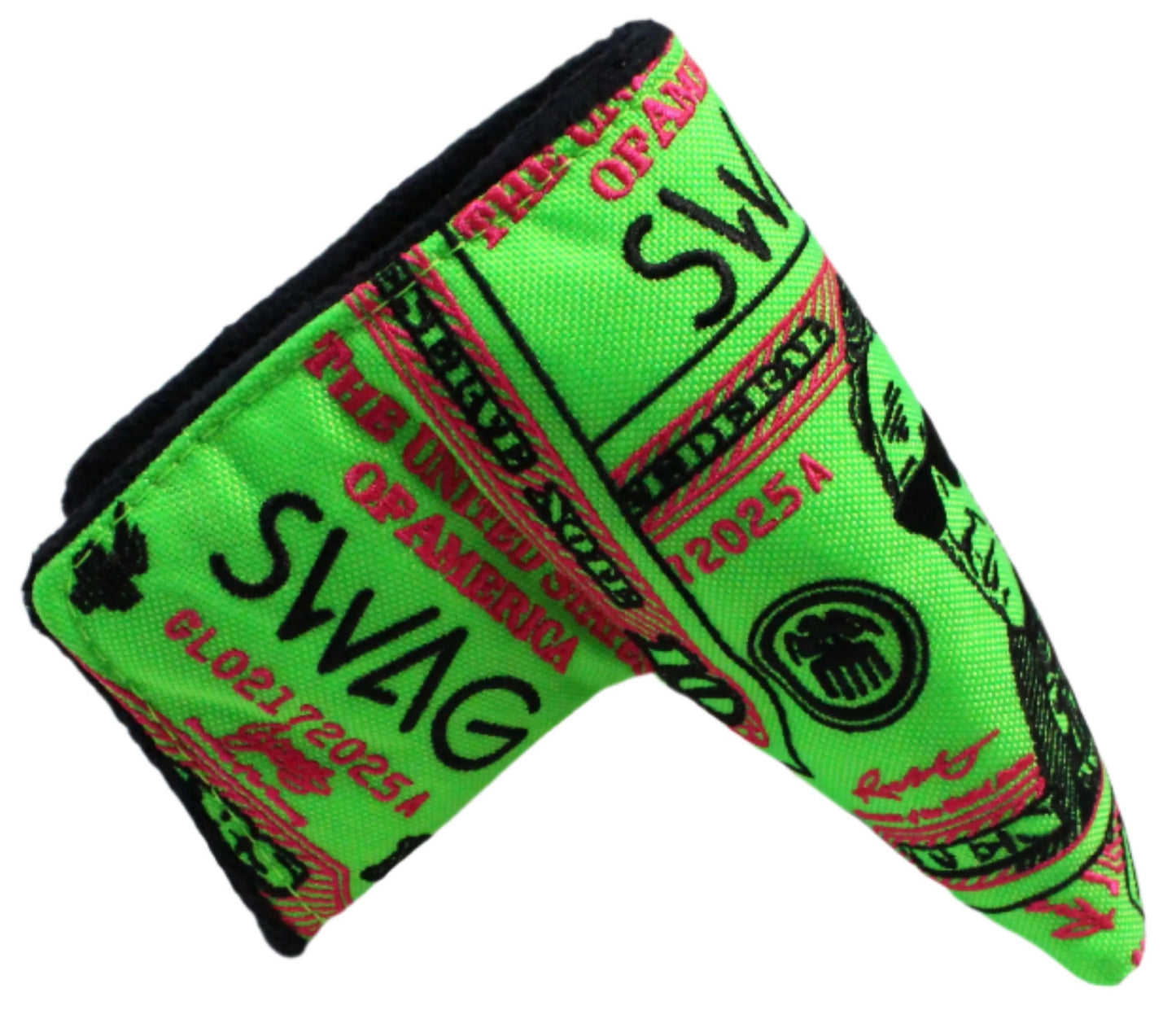 Swag Golf - Almighty Dollar 5.0 Alexander Hamilton Blade Putter Headcover *opened, no bag*