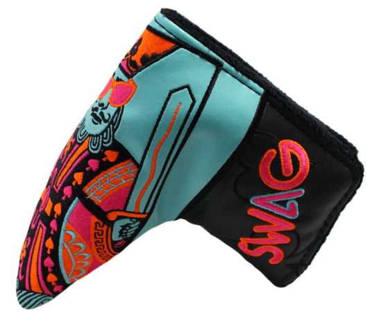 Swag Golf - Swag King Blue/Black/Orange Blade Putter Headcover *opened, no bag*