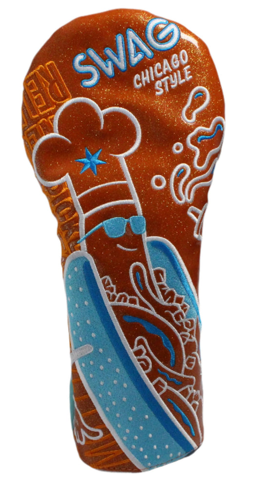 Swag Golf - Mandarin Jumbo Dog Driver/Wood Headcover Set *opened, no bag*