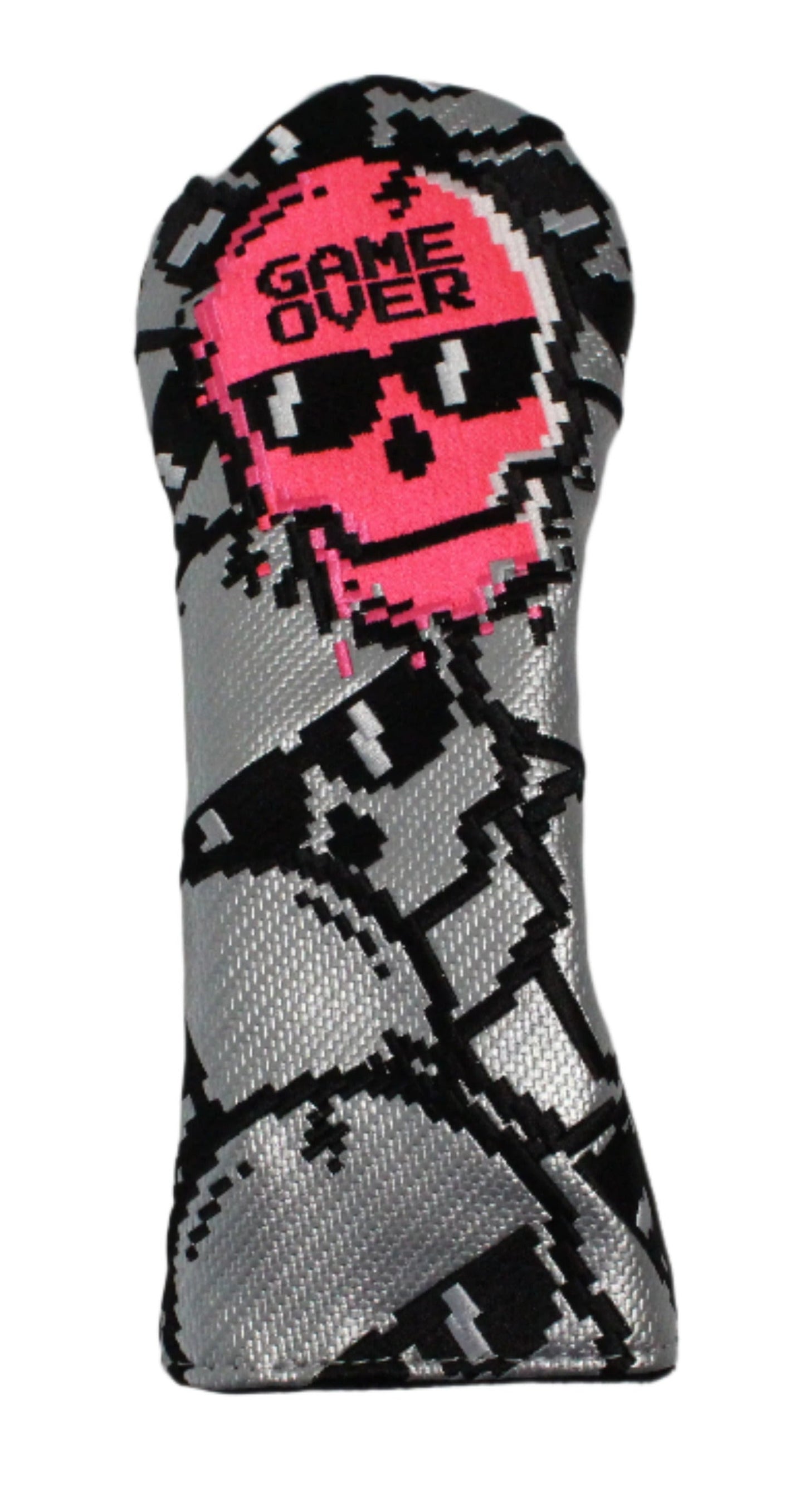 Swag Golf - Neon Pink "Game Over" Stacked Skulls Fairway Wood Headcover *opened, no bag*