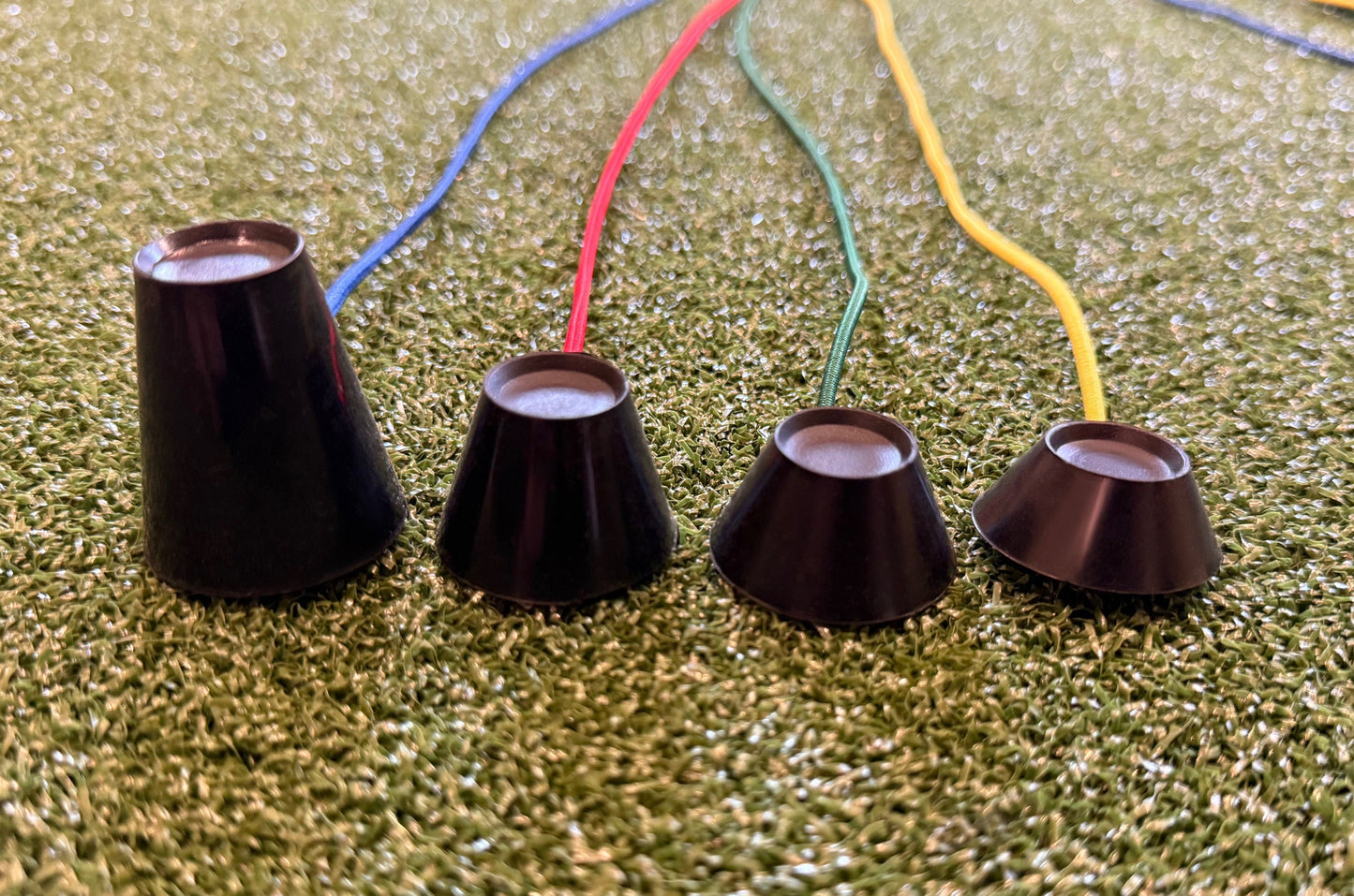Birdie Wedge – Golf Simulator Tee Anchor with Two Sets of Silicone Golf Simulator Tees