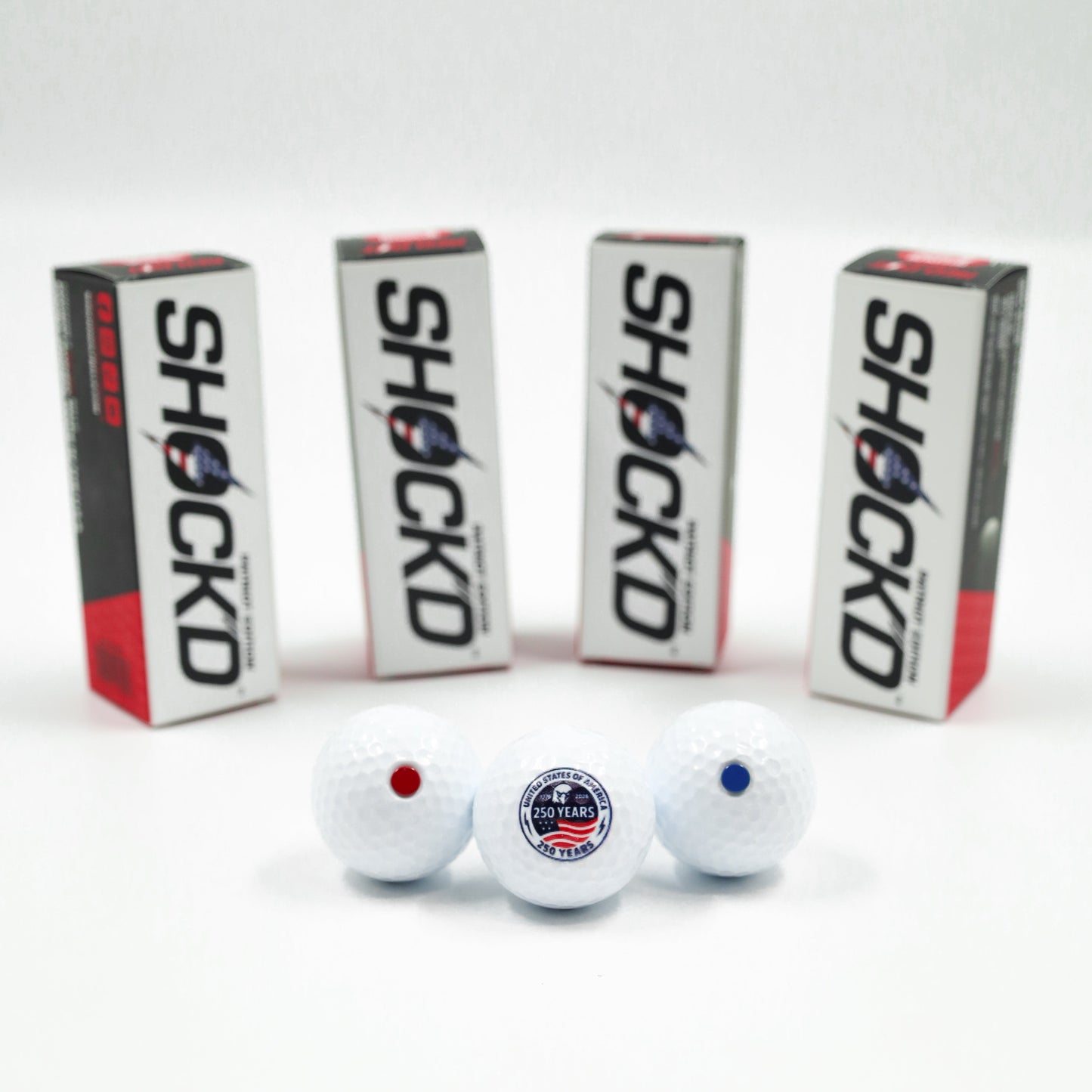 SHOCK'D Golf Balls - Patriot Edition